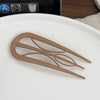 Wholesale Women's Simple Geometric Pc Ushaped Clip Hairpin With Baking Paint
