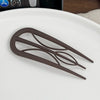 Wholesale Women's Simple Geometric Pc Ushaped Clip Hairpin With Baking Paint