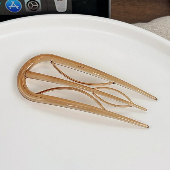 Wholesale Women's Simple Geometric Pc Ushaped Clip Hairpin With Baking Paint