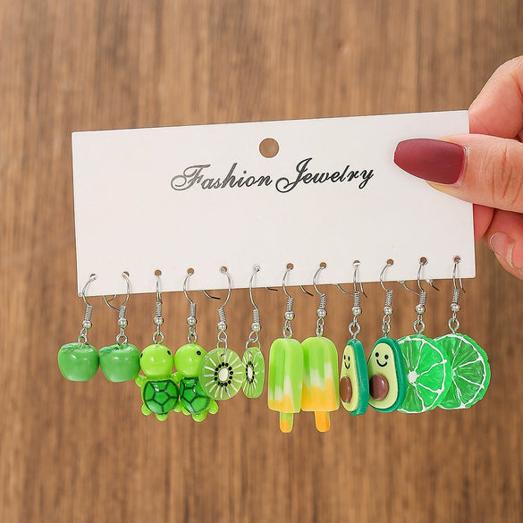 Wholesale Women's Simple Geometric Plastic And Resin Butterfly Earrings
