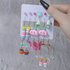 Wholesale Women's Simple Geometric Plastic And Resin Butterfly Earrings