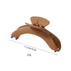 Wholesale Women's Simple Geometric Plastic And Resin Shark Clip Hair Accessories With Baking Paint Design