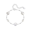 Wholesale Women's Simple Geometric S925 Silver Electroplated Bracelet