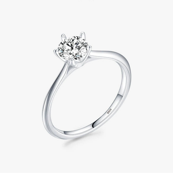Wholesale Women's Simple Geometric S925 Sterling Silver Ring
