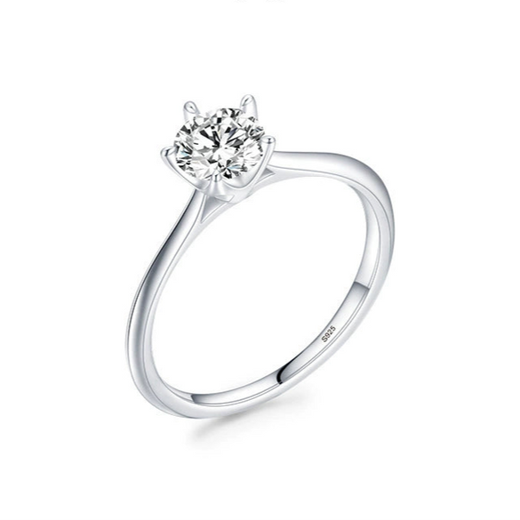 Wholesale Women's Simple Geometric S925 Sterling Silver Ring
