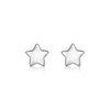 Wholesale Women's Simple Geometric S925 Sterling Silver Star Moon Triangle Earrings Platinum Plated Antiallergy Jewelry