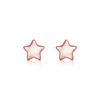 Wholesale Women's Simple Geometric S925 Sterling Silver Star Moon Triangle Earrings Platinum Plated Antiallergy Jewelry