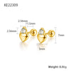 Wholesale Women's Simple Geometric 925 Silver Earrings With Zircon