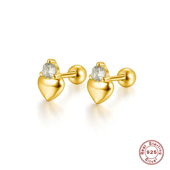Wholesale Women's Simple Geometric 925 Silver Earrings With Zircon