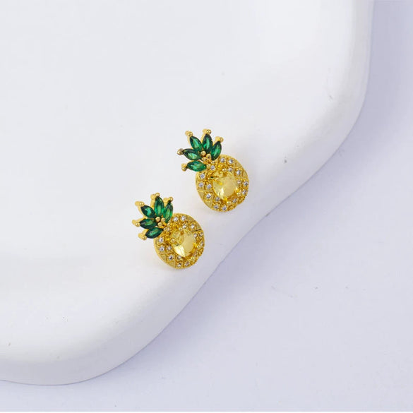 Wholesale Women's Simple Geometric Square Copper Microinlaid Electroplated Earrings