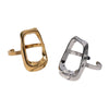 Wholesale Women's Simple Geometric Square Open Ring Stainless Steel 18K Gold Electroplated Hand Jewelry