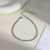 Wholesale Women's Simple Geometric Stainless Steel Cuban Chain Anklet