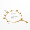 Wholesale Women's Simple Geometric Stainless Steel Electroplated And Colored Sixpointed Star Bracelet