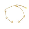 Wholesale Women's Simple Geometric Stainless Steel Electroplated Bracelet And Ankle Chain Jewelry