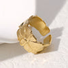 Wholesale Women's Simple Geometric Stainless Steel Electroplated Open Ring Bracelet