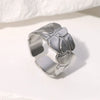 Wholesale Women's Simple Geometric Stainless Steel Electroplated Open Ring Bracelet