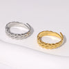 Wholesale Women's Simple Geometric Stainless Steel Electroplated Ring Hand Jewelry