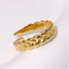 Wholesale Women's Simple Geometric Stainless Steel Electroplated Ring Hand Jewelry