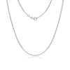 Wholesale Women's Simple Geometric 925 Sterling Silver O Word Chain Necklace With Electroplating