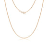 Wholesale Women's Simple Geometric 925 Sterling Silver O Word Chain Necklace With Electroplating