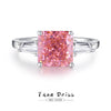 Wholesale Women's Simple Geometric 925 Sterling Silver Ring With Diamond Design