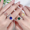 Wholesale Women's Simple Geometric 925 Sterling Silver Ring With Diamond Design