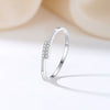 Wholesale Women's Simple Geometric 925 Sterling Silver Stacked Ring