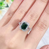 Wholesale Women's Simple Geometric Style S925 Sterling Silver Ring Set With Diamonds