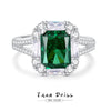 Wholesale Women's Simple Geometric Style S925 Sterling Silver Ring Set With Diamonds