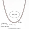 Wholesale Women's Simple Geometric Titanium Steel And Stainless Steel Chain Necklace With Electroplating