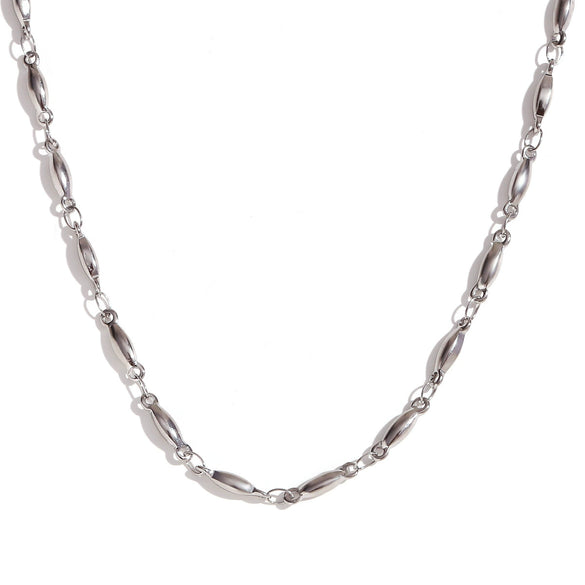 Wholesale Women's Simple Geometric Titanium Steel And Stainless Steel Chain Necklace With Electroplating