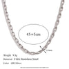 Wholesale Women's Simple Geometric Titanium Steel And Stainless Steel Chain Necklace With Electroplating