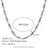 Wholesale Women's Simple Geometric Titanium Steel And Stainless Steel Chain Necklace With Electroplating