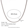 Wholesale Women's Simple Geometric Titanium Steel And Stainless Steel Chain Necklace With Electroplating