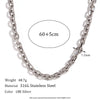 Wholesale Women's Simple Geometric Titanium Steel And Stainless Steel Chain Necklace With Electroplating