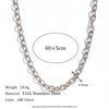 Wholesale Women's Simple Geometric Titanium Steel And Stainless Steel Chain Necklace With Electroplating