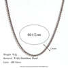 Wholesale Women's Simple Geometric Titanium Steel And Stainless Steel Chain Necklace With Electroplating