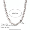 Wholesale Women's Simple Geometric Titanium Steel And Stainless Steel Chain Necklace With Electroplating