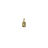 Wholesale Women's Simple Geometric Titanium Steel Necklace With Mixed Gemstone Setting And Diamond Setting Pendant