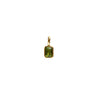 Wholesale Women's Simple Geometric Titanium Steel Necklace With Mixed Gemstone Setting And Diamond Setting Pendant