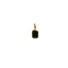 Wholesale Women's Simple Geometric Titanium Steel Necklace With Mixed Gemstone Setting And Diamond Setting Pendant