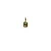 Wholesale Women's Simple Geometric Titanium Steel Necklace With Mixed Gemstone Setting And Diamond Setting Pendant