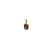 Wholesale Women's Simple Geometric Titanium Steel Necklace With Mixed Gemstone Setting And Diamond Setting Pendant
