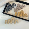 Wholesale Women's Simple Geometric Wave Shark Clip Hair Grip