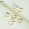 Wholesale Women's Simple Geometric Zinc Alloy Electroplated Diamondencrusted Pearl Multijoint Ring Set