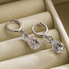 Wholesale Women's Simple Geometric Zircon Earrings Copper Material
