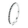 Wholesale Women's Simple Geometric Zircon Microembedded Rose Goldplated Copper Ring