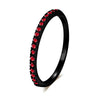 Wholesale Women's Simple Geometric Zircon Microembedded Rose Goldplated Copper Ring
