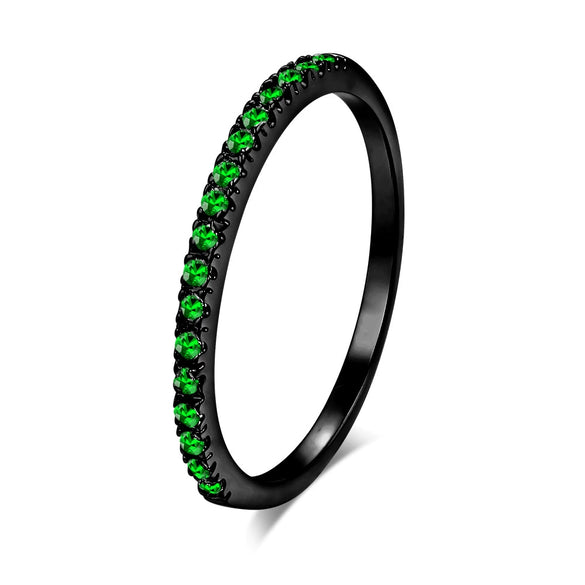 Wholesale Women's Simple Geometric Zircon Microembedded Rose Goldplated Copper Ring