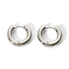 Wholesale Women's Simple Glossy Heartshaped Geometric Stainless Steel Polished Earrings